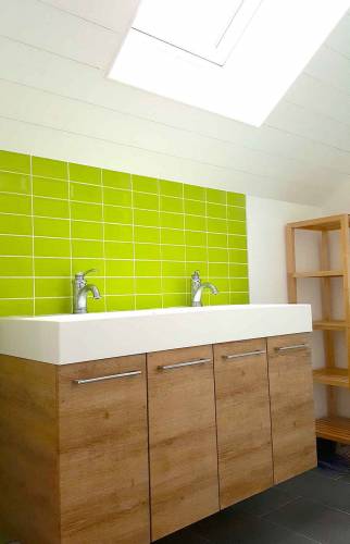 Transformation salle de bain en salle d'eau à l'étage - Saint Lunaire