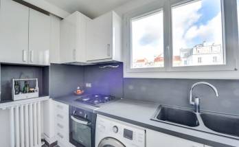 Cuisine rénovée coin cuisson