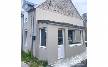 Ravalement des façades d'une maison ancienne - La Bazouge-du-Désert 35420