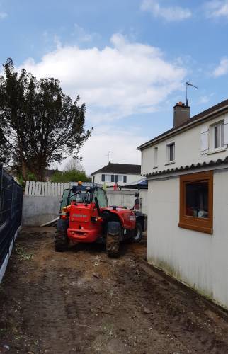 Terrasemment de l'extension