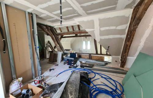 Les combles en travaux