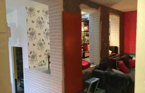 Extension de 30m² vue intérieure accès suite parentale - La Maison des Travaux Rouen