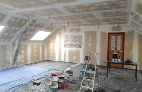 travaux dans des combles