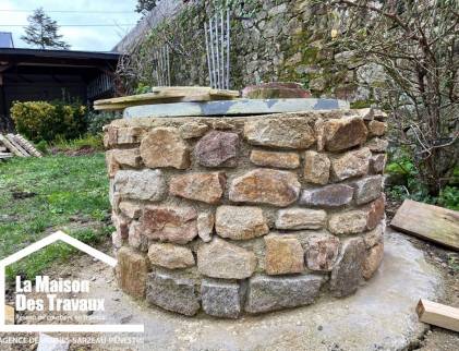 Réfection d'un puit en pierre à Arzon