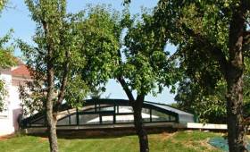 Abri de piscine terminé