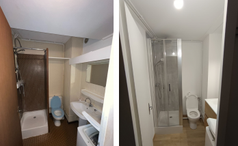 Rénovation d’une salle de bain à Métabief