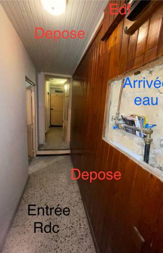 Couloir avant travaux