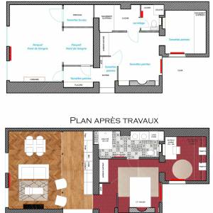 Rénovation et décoration d'un appartement à Paris - Blandine Colson - La Maison Des Architectes