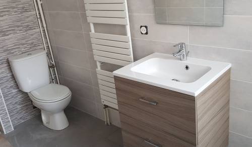 Rénovation de salle de bain avec nouveau meuble vasque - Evian 74500