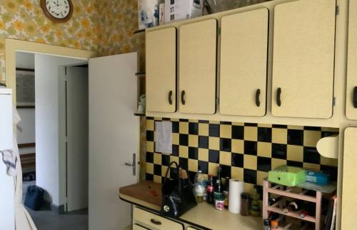 Photo des anciens éléments de cuisine