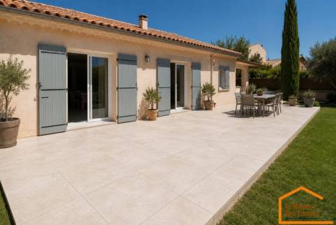 terrasse carrelée