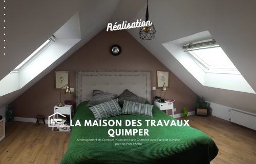 Utilisation de Fenêtres de Toit pour Illuminer les Combles près Pont l'Abbé