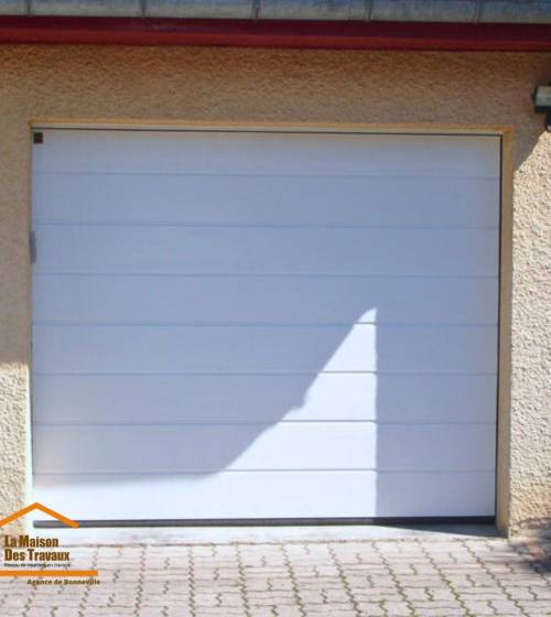 Porte de gargae en aluminume Blanc