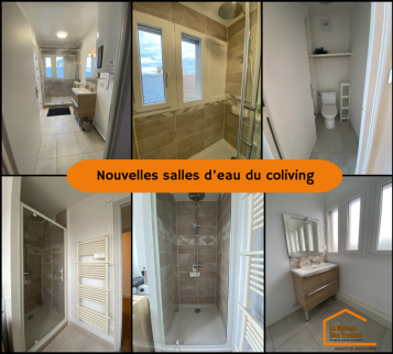 Rénovation d'appartement en espace coliving avec salles de bain et WC -Montauban 82000