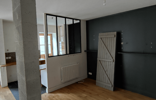 Avant / Après d’un salon à Dolomieu 