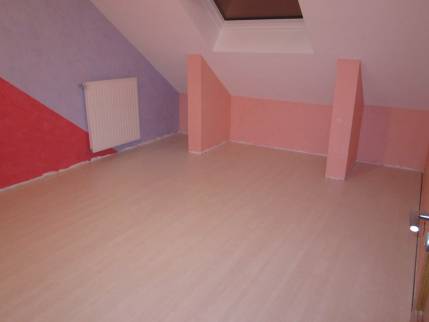 pose d'un parquet dans des combles