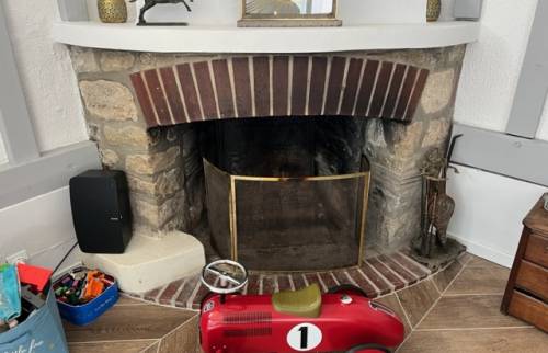 La cheminée avant travaux