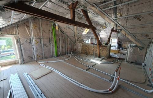 Décaisser complètement le sol du rez-de-chaussée