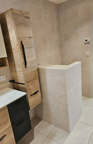 Rénovation de salle de bain - les WC cachés