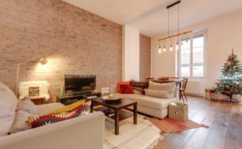 Rénovation complète d’un grand appartement dans un style urbain, Neuville Sur Saone