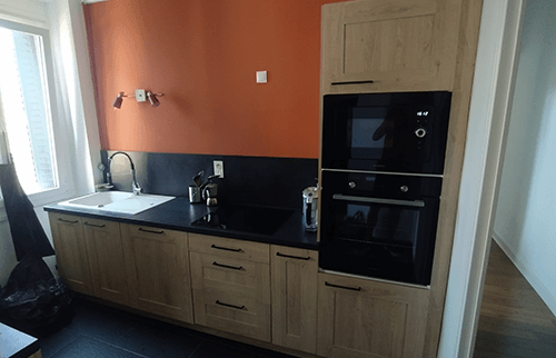 pan de mur teinte terracotta