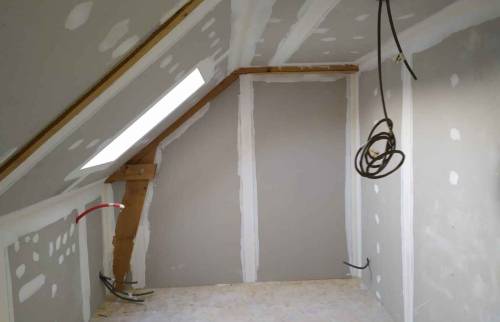 combles en cours d'aménagement