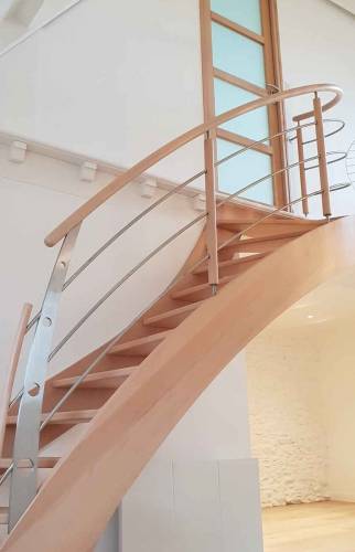 Réalisation d'un escalier intérieur au Minihic-sur-Rance