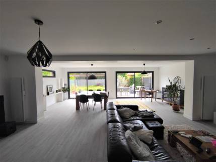 Construction d'une extension de maison avec salon aménagé - Ozoir-la-Ferrière 77330