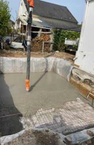 Coulage dalle béton