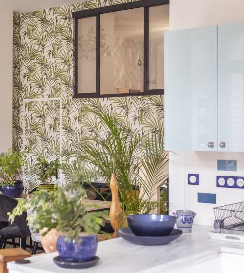 Verrière vue depuis la cuisine 