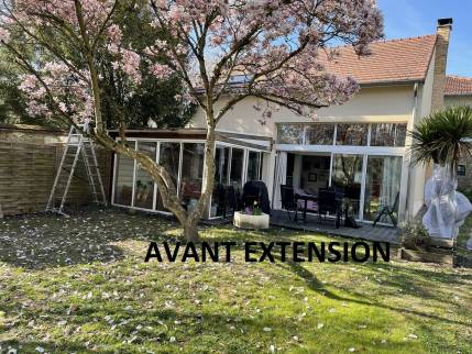 Maison, coté jardin, avant travaux (Brunoy 91800)