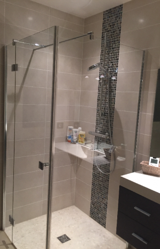 Pose d'une douche à l'italienne