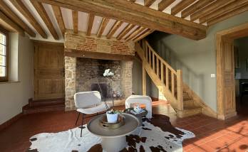 Poutres, solives, escalier rénovés