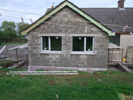 extension de maison en parpaing Chaponost