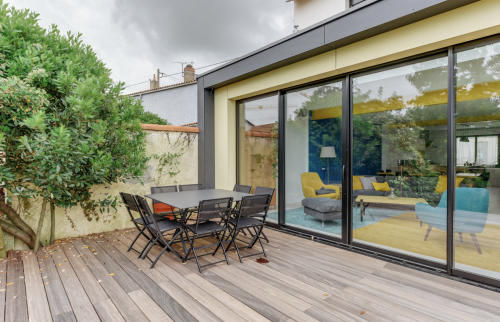 Extension extérieur - Extension en ossature bois À Vertou (44)