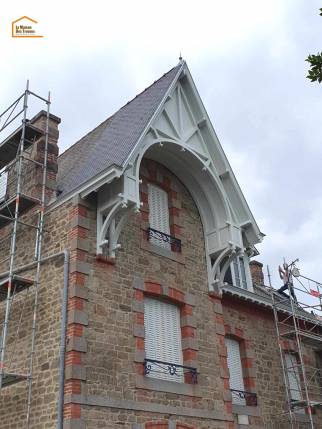Rénovation d’une charpente et de la couverture d’une maison classée à Cancale