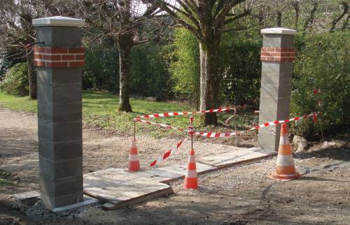 Travaux de maçonnerie piles et seuil