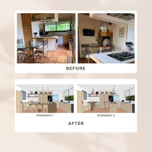 rénovation cuisine îlot central Hérault – Caroline HUE