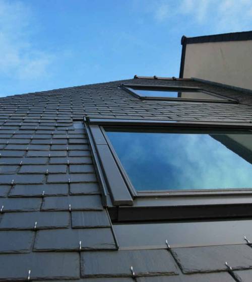 Ardoise avec Velux