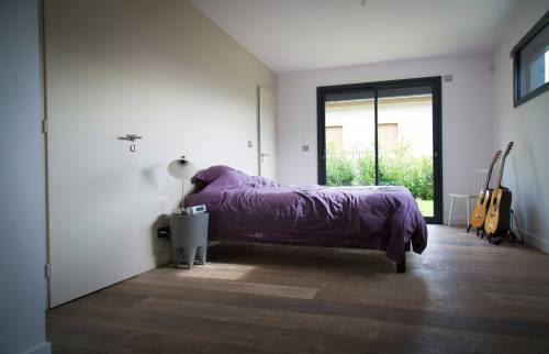 Creation chambre dans extension bois