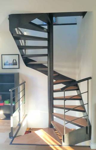 Réalisation d'un Escalier double - Lyon / Villeurbanne