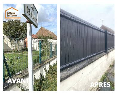 Travaux de remplacement de clôture