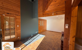 artisans rénovation Savoie, transformation chalet années 70, rénovation pièce de vie chalet