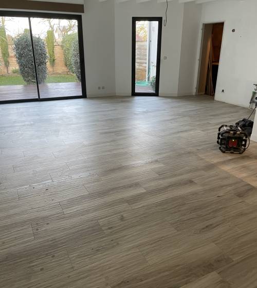 rénovation murs salon