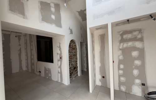 Rénovation complète et extension surélévation d'une maison de 1900 au coeur de Vertou - création des murs