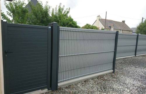 Portail aluminium et clôture à Cherrueix