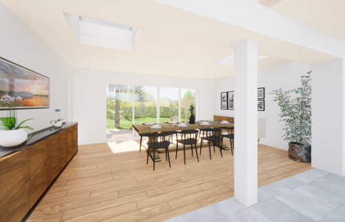  Agrandissement de maison à Bouguenais - esquisses