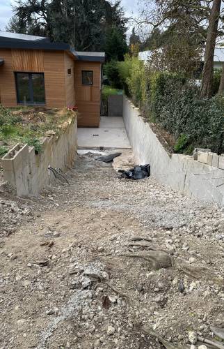 Création d'une dalle de garage à Verrières Le Buisson (91)