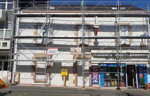 Avancée du travail de ravalement