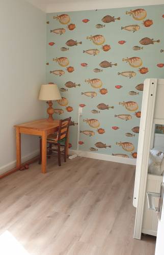 Nouvelle tapisserie "esprit aquatique" chambre 1